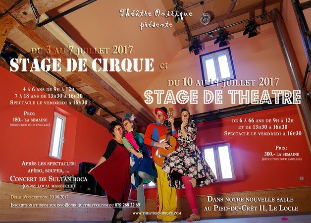 Stage de cirque et théâtre 2017!