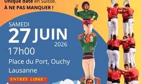 Démonstration de castells (tours humaines catalanes)