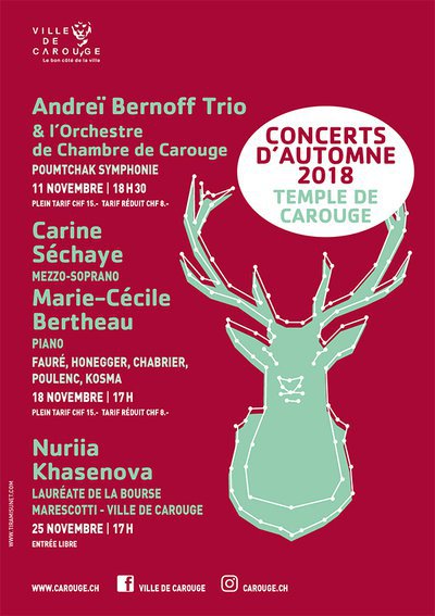 Concerts d'Automne 2018 - Carine Séchaye, M.-C. Bertheau