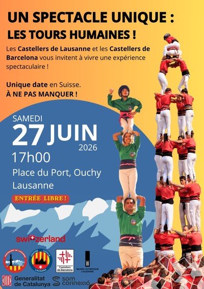 Démonstration de castells (tours humaines catalanes)
