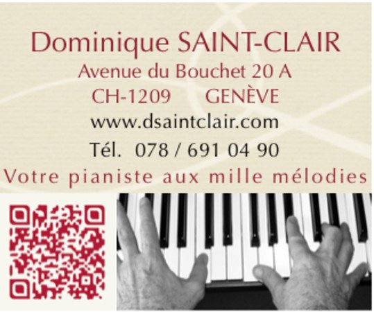 Dominique SAINT-CLAIR - "Votre pianiste aux mille mélodies"